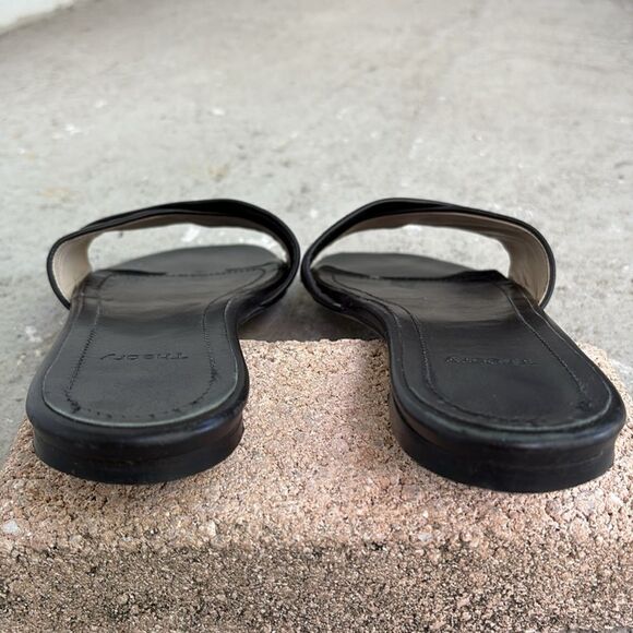 Theory Flat leather sandals - Picture 6 of 8